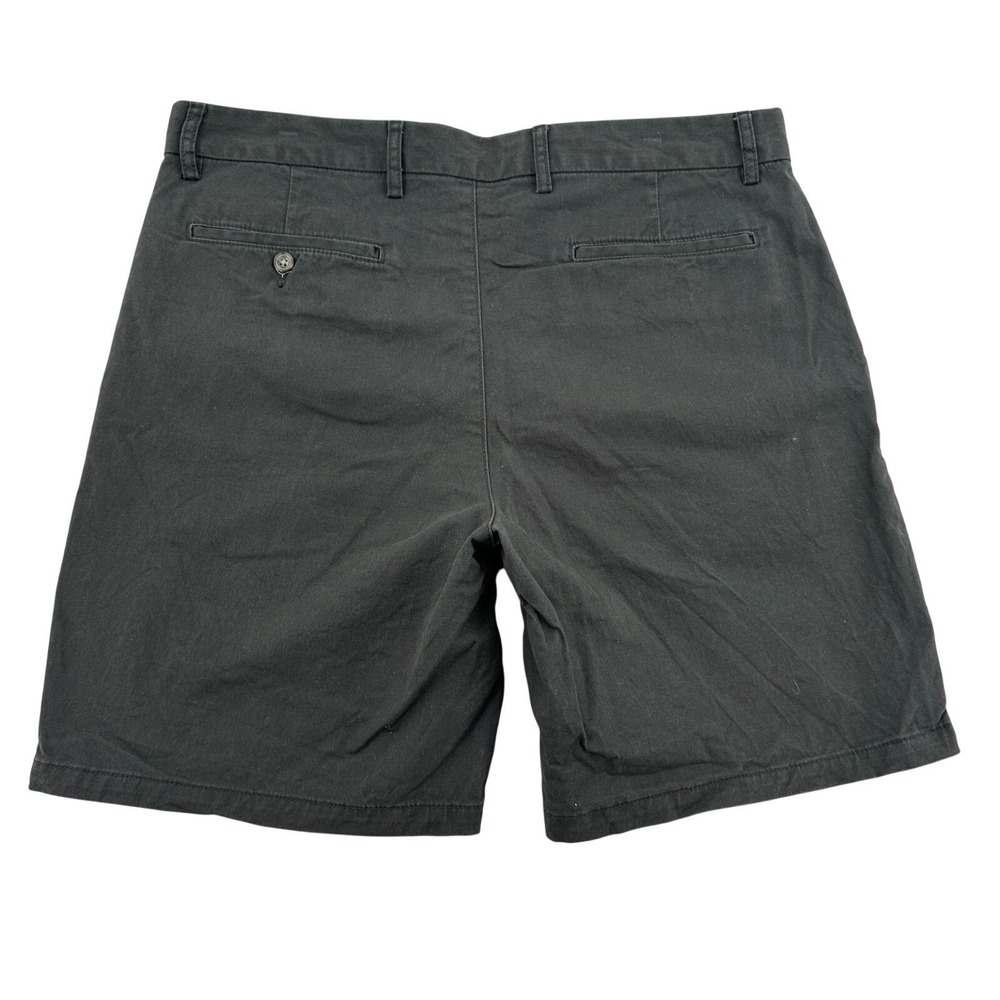 Old Navy Mens 36 Built-In Flex Slim Fit Chino Shorts Gray Flat Front Outdoors